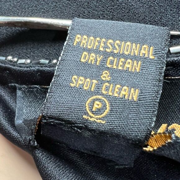 J Laxmi Black Beaded Dress Size 14 READ CONDITION - Picture 6 of 8